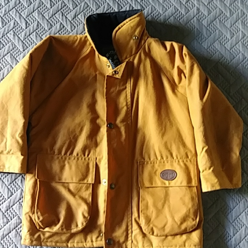 Oxford wear by Oxford blue kids wax cotton utility jacket coat 5/6